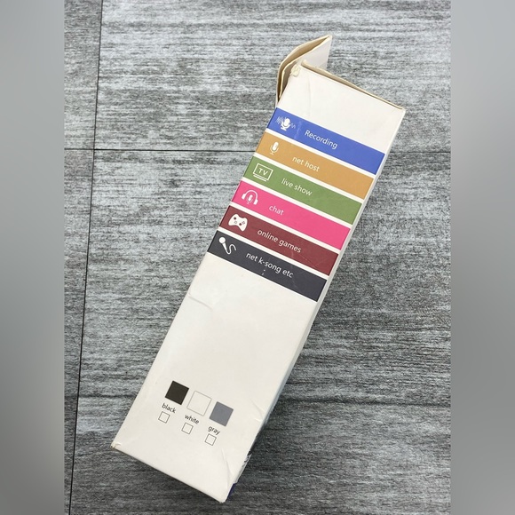 Condenser Gaming Microphone USB Noise Cancellation 16 Bit Preowned Box Cord - Picture 9 of 13